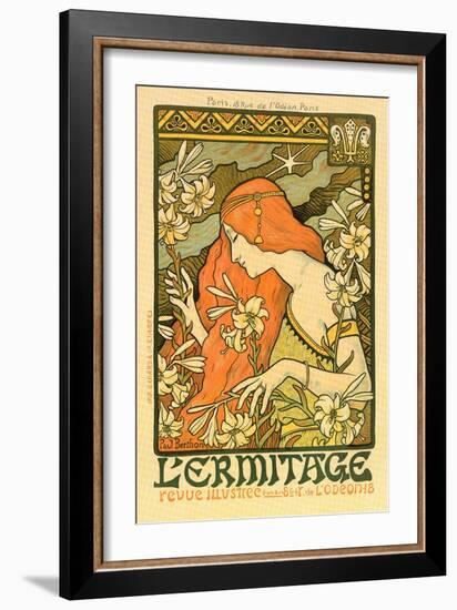 L'Ermitage, Revue Illustree-Paul Berthon-Framed Art Print