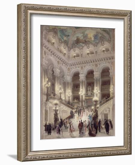 L'escalier de l'Opéra-Louis Beroud-Framed Giclee Print