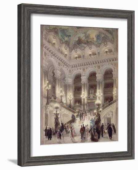 L'escalier de l'Opéra-Louis Beroud-Framed Giclee Print