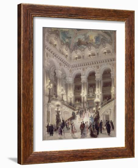 L'escalier de l'Opéra-Louis Beroud-Framed Giclee Print