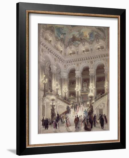 L'escalier de l'Opéra-Louis Beroud-Framed Giclee Print