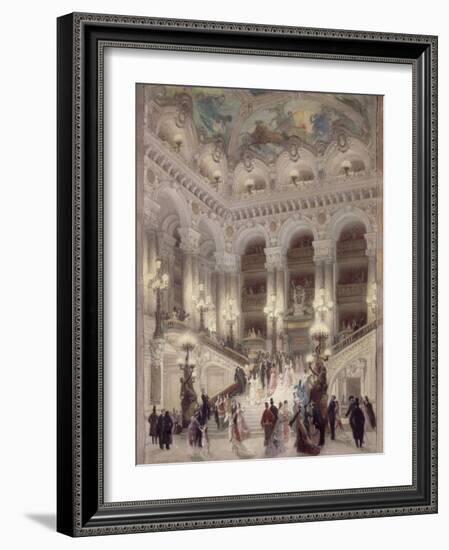 L'escalier de l'Opéra-Louis Beroud-Framed Giclee Print