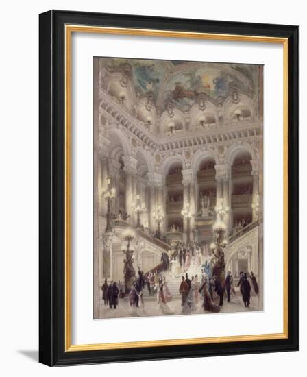 L'escalier de l'Opéra-Louis Beroud-Framed Giclee Print