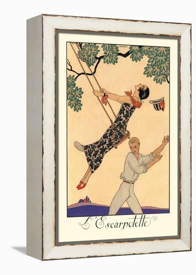 L'Escarpotette-Georges Barbier-Framed Stretched Canvas