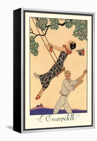 L'Escarpotette-Georges Barbier-Framed Stretched Canvas