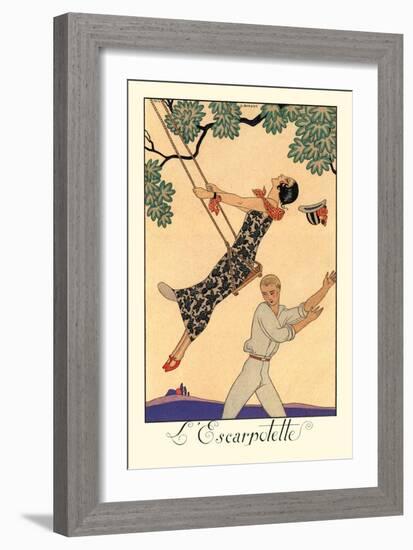 L'Escarpotette-Georges Barbier-Framed Art Print