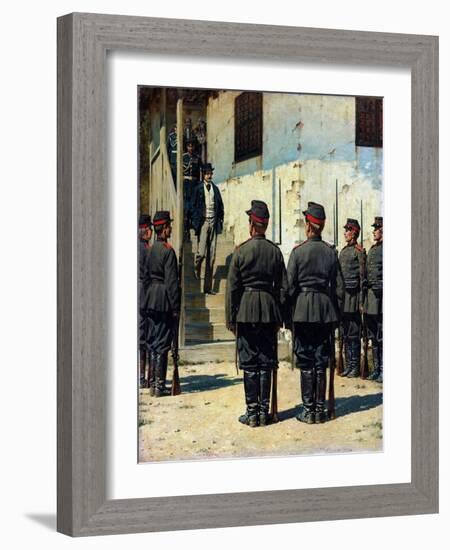 L'espion  (The Spy) Peinture De Vassili Verechtchaguine (Vereshchagin) (1842-1904) Dim 155,5X129 C-Vasili Vasilievich Vereshchagin-Framed Giclee Print