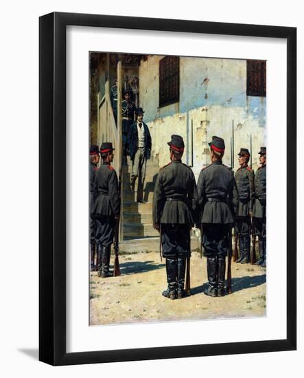 L'espion  (The Spy) Peinture De Vassili Verechtchaguine (Vereshchagin) (1842-1904) Dim 155,5X129 C-Vasili Vasilievich Vereshchagin-Framed Giclee Print