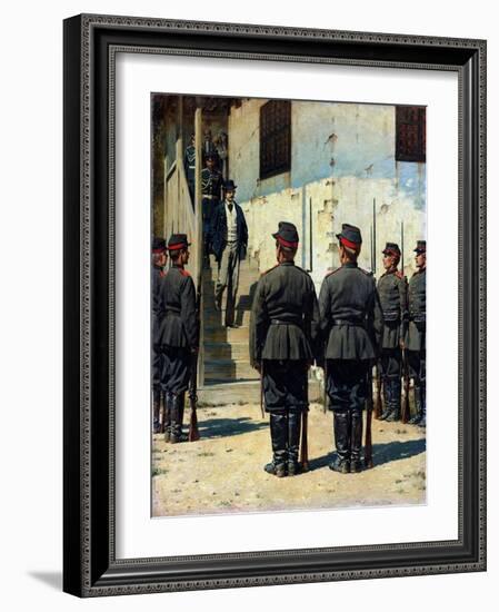 L'espion  (The Spy) Peinture De Vassili Verechtchaguine (Vereshchagin) (1842-1904) Dim 155,5X129 C-Vasili Vasilievich Vereshchagin-Framed Giclee Print