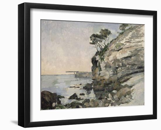 L'Estaque, effet du soir-Paul Cézanne-Framed Giclee Print