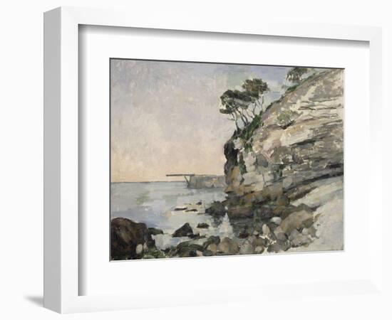 L'Estaque, effet du soir-Paul Cézanne-Framed Giclee Print