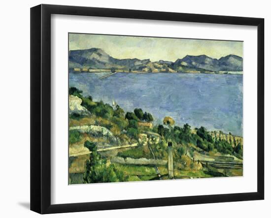 L'Estaque. Landscape in the Gulf of Marseille, about 1878/79-Paul Cézanne-Framed Giclee Print