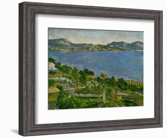 L'Estaque on the Gulf of Marseille, circa 1878-1879-Paul Cézanne-Framed Giclee Print