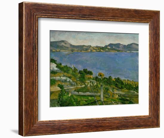 L'Estaque on the Gulf of Marseille, circa 1878-1879-Paul Cézanne-Framed Giclee Print