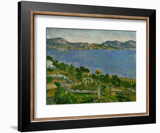 L'Estaque on the Gulf of Marseille, circa 1878-1879-Paul Cézanne-Framed Giclee Print