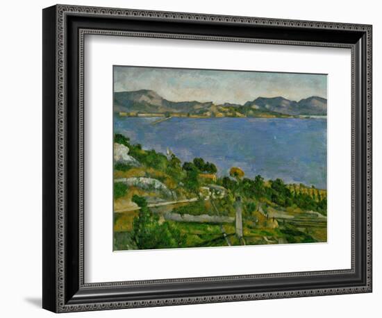 L'Estaque on the Gulf of Marseille, circa 1878-1879-Paul Cézanne-Framed Giclee Print