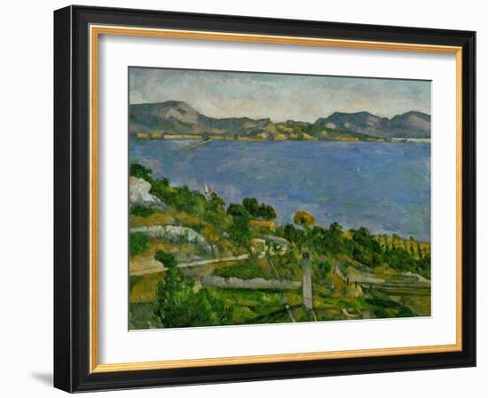 L'Estaque on the Gulf of Marseille, circa 1878-1879-Paul Cézanne-Framed Giclee Print