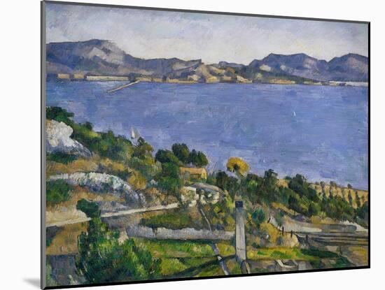 L'Estaque-Paul Cézanne-Mounted Giclee Print