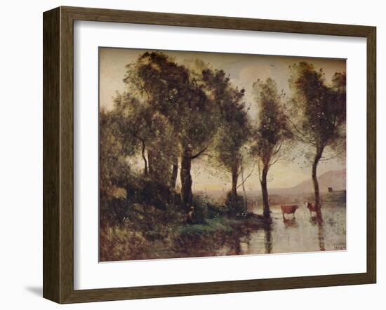 'L'Etang', (The Ponds), 19th century, (1910)-Jean-Baptiste-Camille Corot-Framed Giclee Print