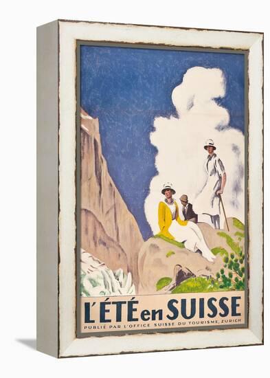 L'Ete En Suisse, Poster by the Swiss Office of Tourism, 1921-Emil Cardinaux-Framed Premier Image Canvas