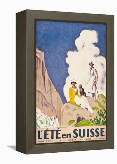 L'Ete En Suisse, Poster by the Swiss Office of Tourism, 1921-Emil Cardinaux-Framed Premier Image Canvas