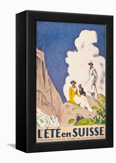 L'Ete En Suisse, Poster by the Swiss Office of Tourism, 1921-Emil Cardinaux-Framed Premier Image Canvas