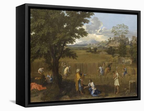 L'Eté ou Ruth et Booz-Nicolas Poussin-Framed Premier Image Canvas