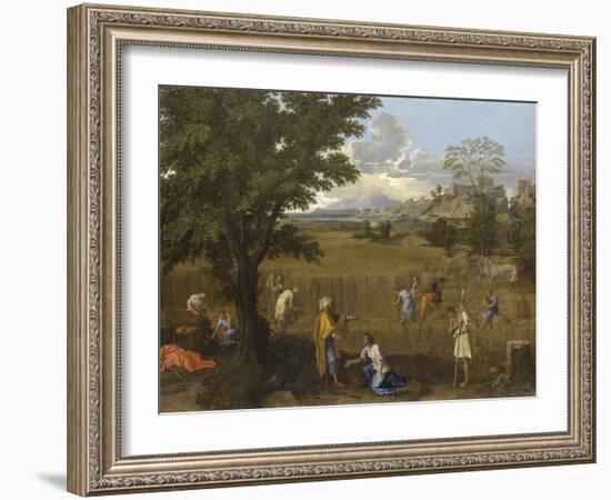 L'Eté ou Ruth et Booz-Nicolas Poussin-Framed Giclee Print