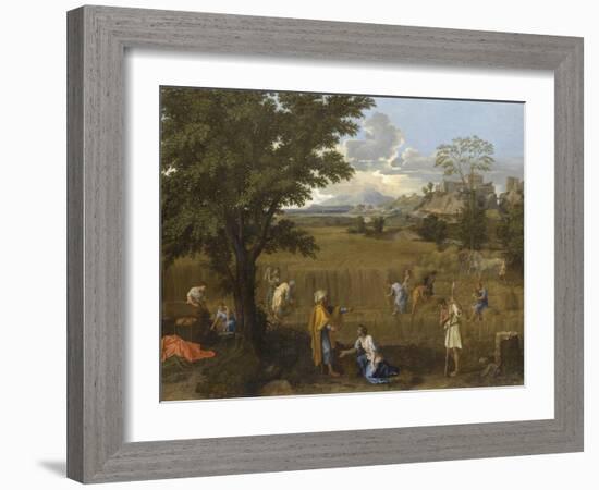 L'Eté ou Ruth et Booz-Nicolas Poussin-Framed Giclee Print