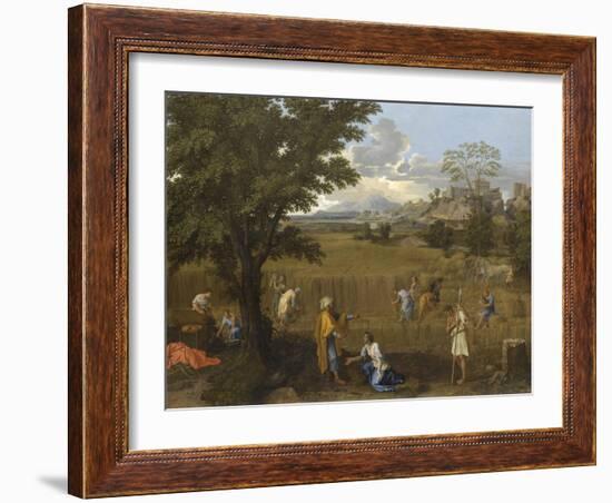 L'Eté ou Ruth et Booz-Nicolas Poussin-Framed Giclee Print