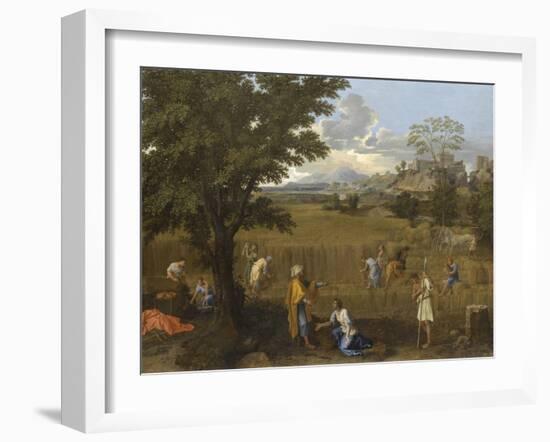 L'Eté ou Ruth et Booz-Nicolas Poussin-Framed Giclee Print