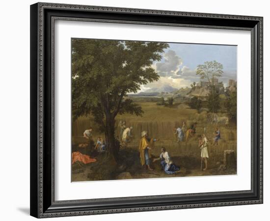 L'Eté ou Ruth et Booz-Nicolas Poussin-Framed Giclee Print