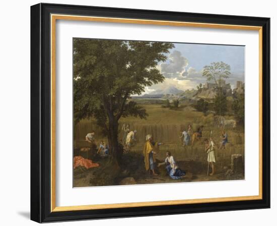 L'Eté ou Ruth et Booz-Nicolas Poussin-Framed Giclee Print