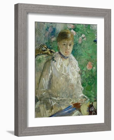 L'ete - summer, 1880 Oil on canvas, 676 x 61 cm.-Berthe Morisot-Framed Giclee Print