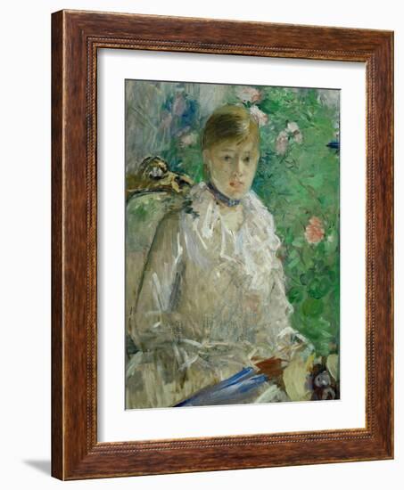 L'ete - summer, 1880 Oil on canvas, 676 x 61 cm.-Berthe Morisot-Framed Giclee Print