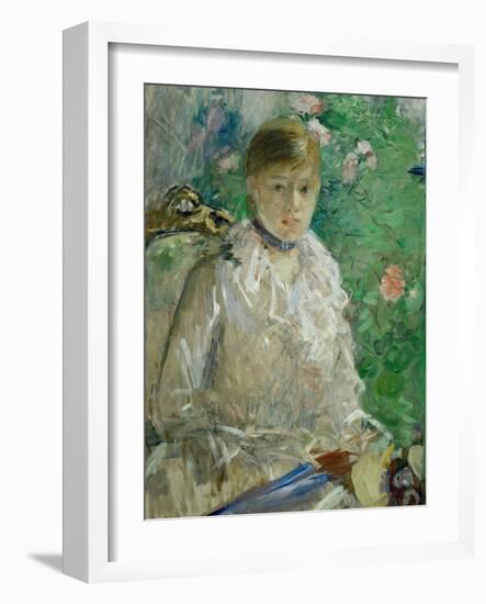 L'ete - summer, 1880 Oil on canvas, 676 x 61 cm.-Berthe Morisot-Framed Giclee Print