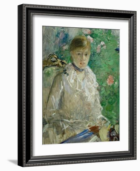 L'ete - summer, 1880 Oil on canvas, 676 x 61 cm.-Berthe Morisot-Framed Giclee Print