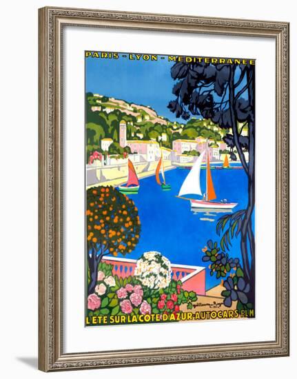 L'Ete Sur la Cote D'Azur-Unknown Unknown-Framed Giclee Print