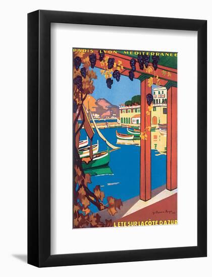 L'Ete Sur La Cote d'Azur-Guillaume Roger-Framed Art Print