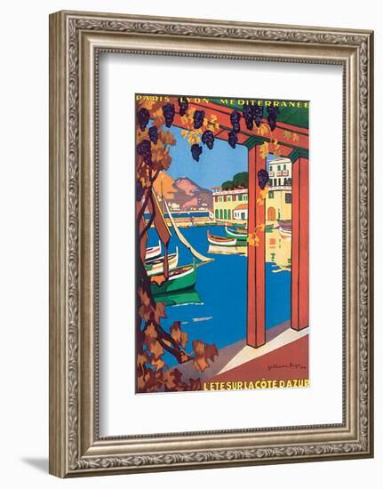 L'Ete Sur La Cote d'Azur-Guillaume Roger-Framed Art Print