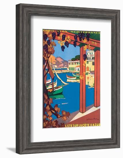 L'Ete Sur La Cote d'Azur-Guillaume Roger-Framed Art Print