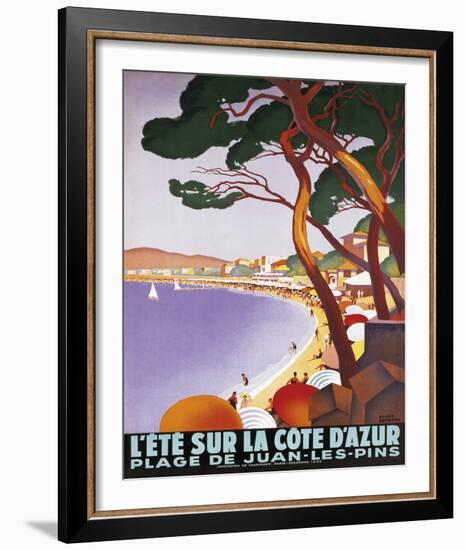 L'Ete Sur la Cote D'Azur-Roger Broders-Framed Giclee Print