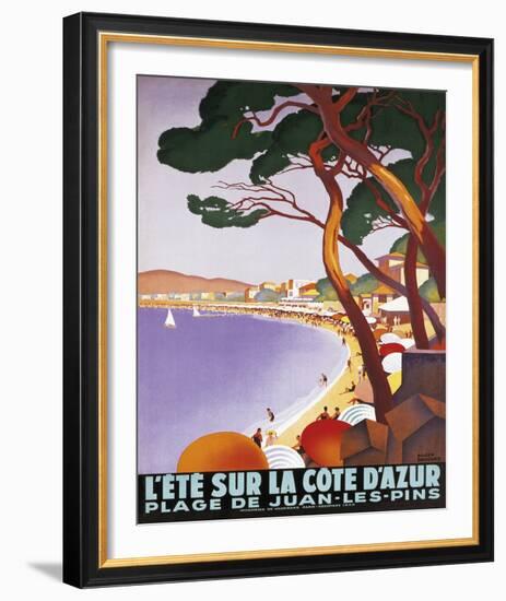 L'Ete Sur la Cote D'Azur-Roger Broders-Framed Giclee Print