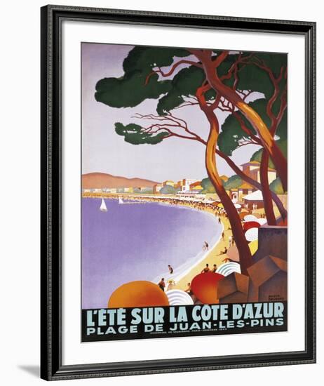 L'Ete Sur la Cote D'Azur-Roger Broders-Framed Giclee Print