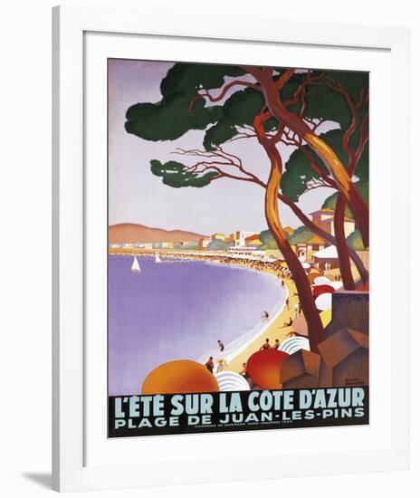 L'Ete Sur la Cote D'Azur-Roger Broders-Framed Giclee Print