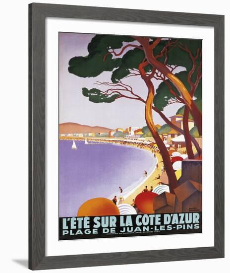 L'Ete Sur la Cote D'Azur-Roger Broders-Framed Giclee Print