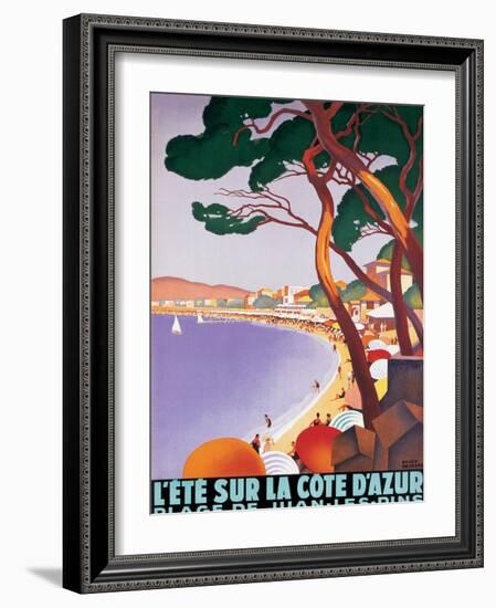 L'Ete sur la Cote d'azur-Roger Broders-Framed Art Print