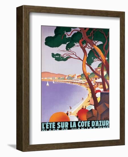 L'Ete sur la Cote d'azur-Roger Broders-Framed Premium Giclee Print