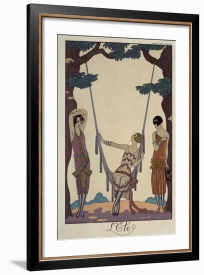 L'Eté (The Summer)-Georges Barbier-Framed Giclee Print