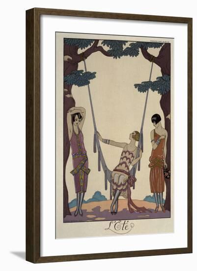 L'Eté (The Summer)-Georges Barbier-Framed Giclee Print